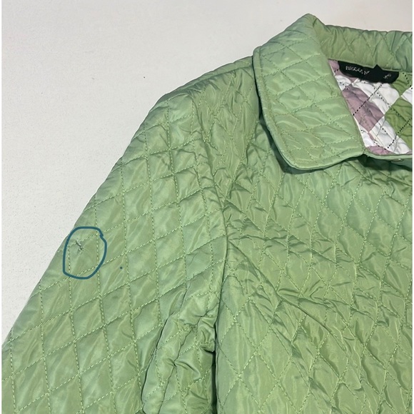 Briggs New York Green Quilted Jacket Sz. PXL - Picture 10 of 11